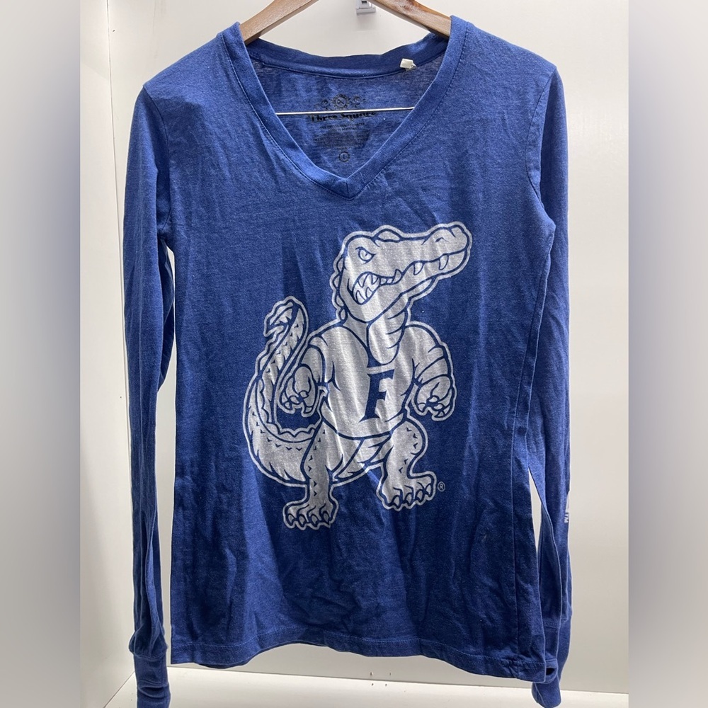 Florida Gators-Themed Blue Long Sleeve Women's Tee - Picture 1 of 5